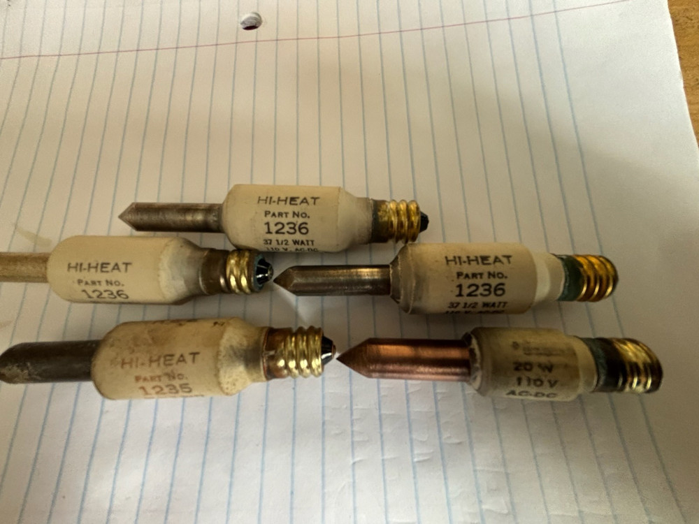 5 UNGAR NOS SOLDERING HEAT ELEMENTS