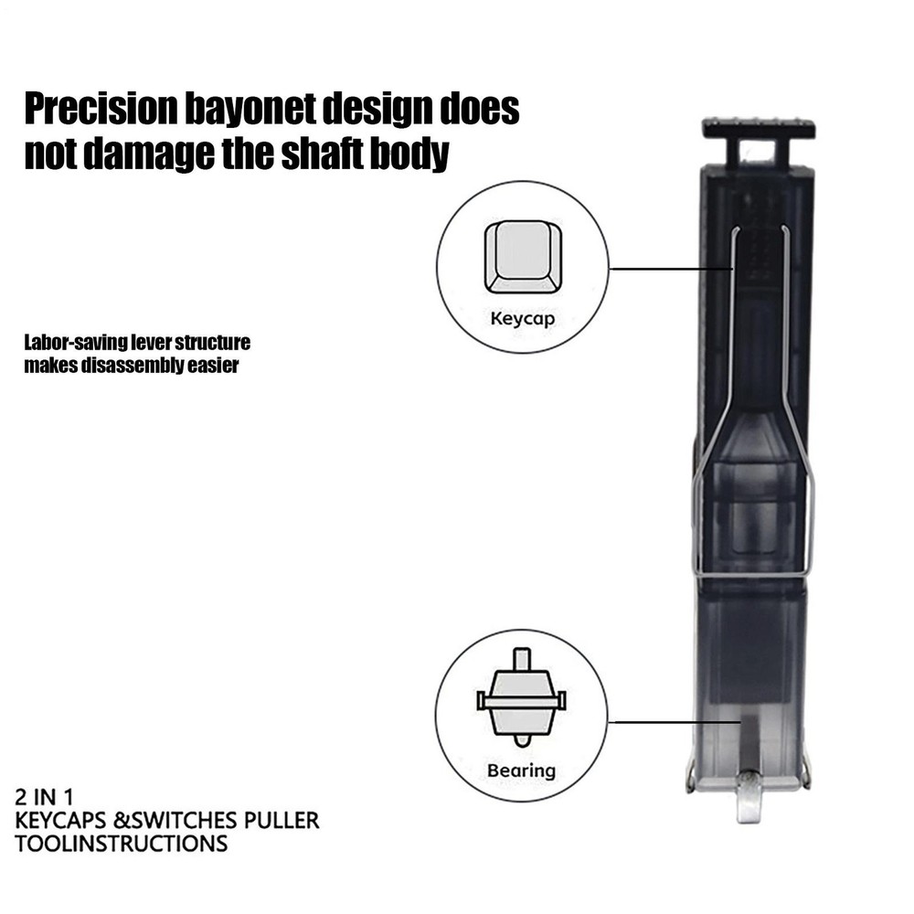 Keyboard Puller 2 in 1 Maintenance Tools with 4-Claw Grip Keycap