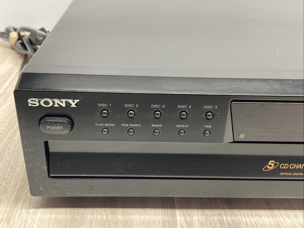 Sony CDP-CE375 5-Disc CD Changer Player No Remote