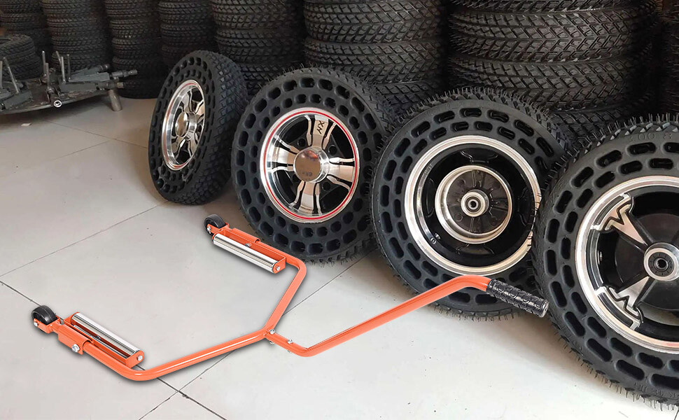 AA015 Truck Tire Wheel Dolly，Extra Large Arm Tire Dolly for Truck, Professional