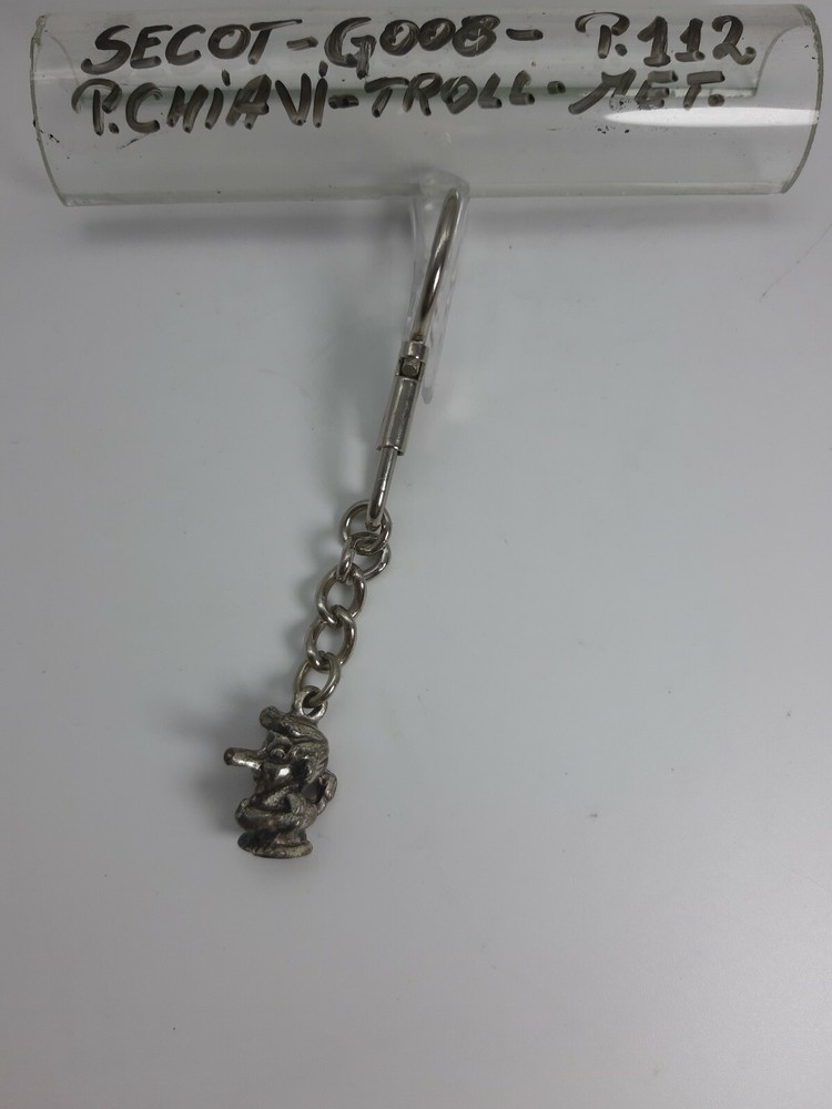 Troll keychain - chrome metal - chrome - code G008 - secot