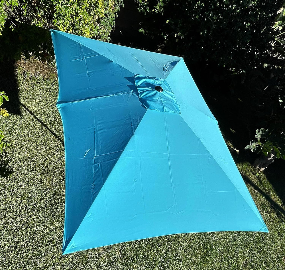 Rectangular Replacement Umbrella Canopy for 10Ft X 6.5 Ft 6 Ribs Umbrella (Canop