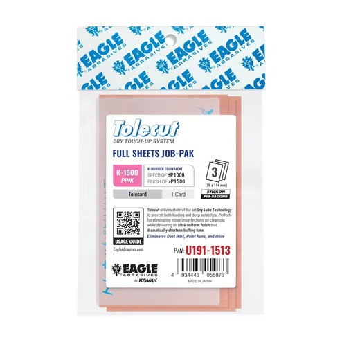 Eagle Abrasives Tolecut Sheets - Pink w/ Card
