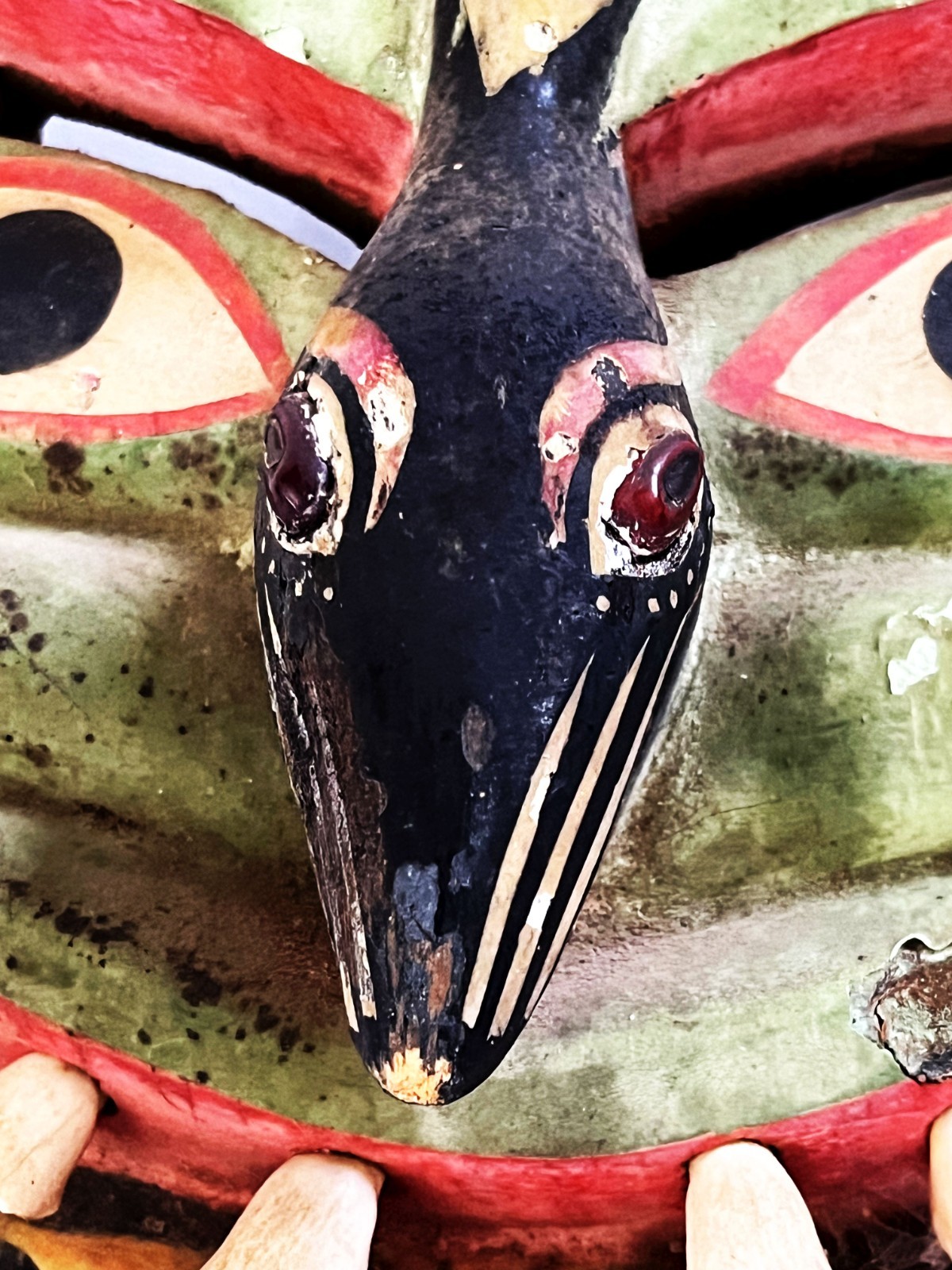 VTG VICTORIANO SALGADO URUAPAN MICHOACAN FECUNDIDAD DIABLO SNAKE WOOD MAQUE MASK