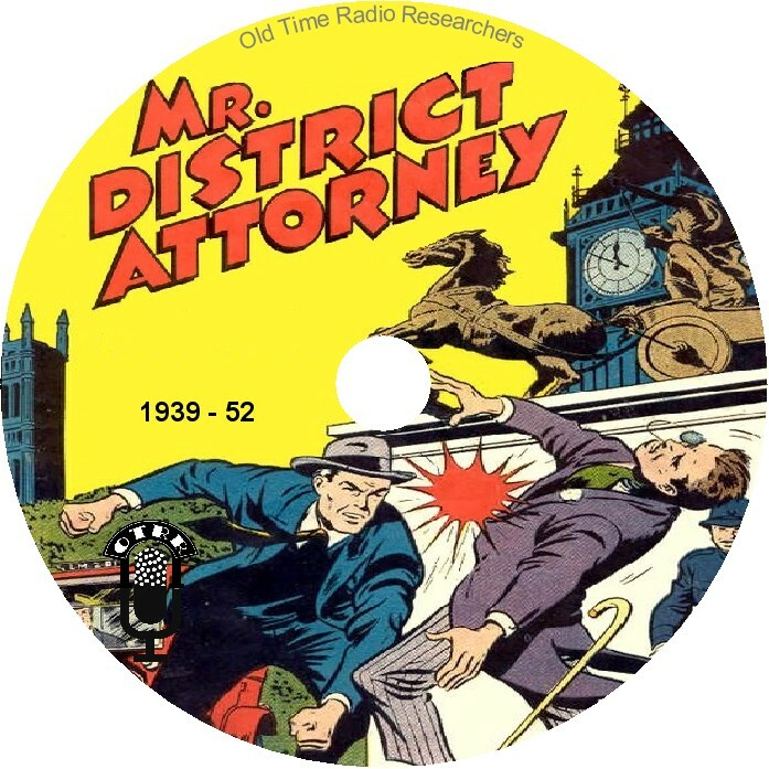 Mr District Attorney - OTR 84 Episodes MP3 3 CDs plus free CD Sampler