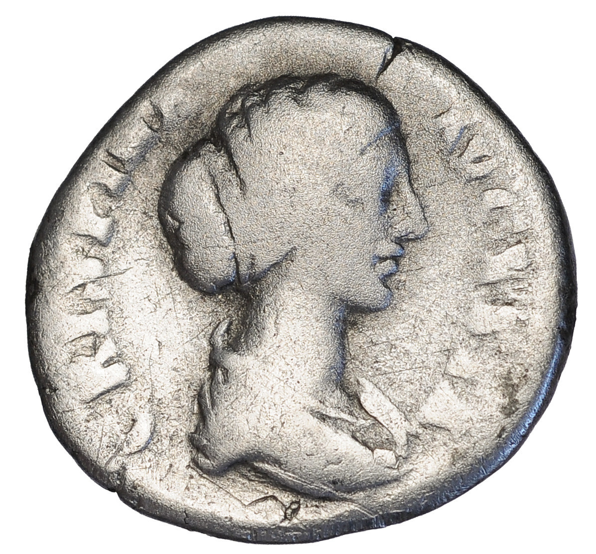 Ancient Roman Empire Coin Silver Bruttia Crispina 178-191 AD Wife COMMODUS#32526