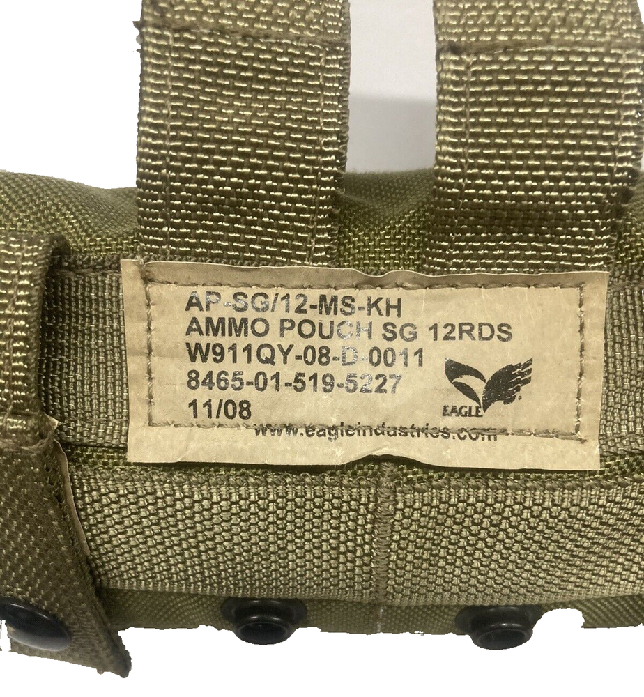 Shotgun Shell Pouch 12 Round Khaki Eagle Industries