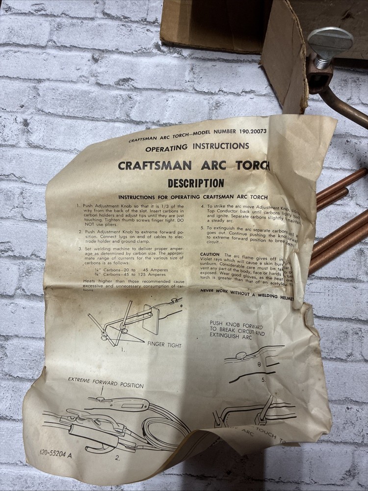 Craftsman Arc Torch 20073 In Box + More