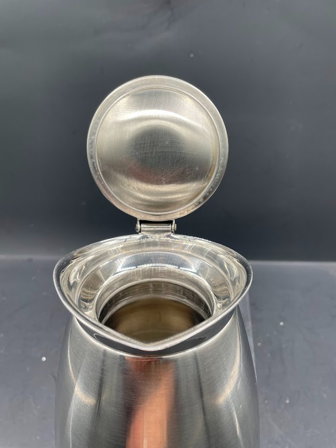 Vintage Stainless Insulated Silver Brit. Design Carafe Coffee Chocolate Pot