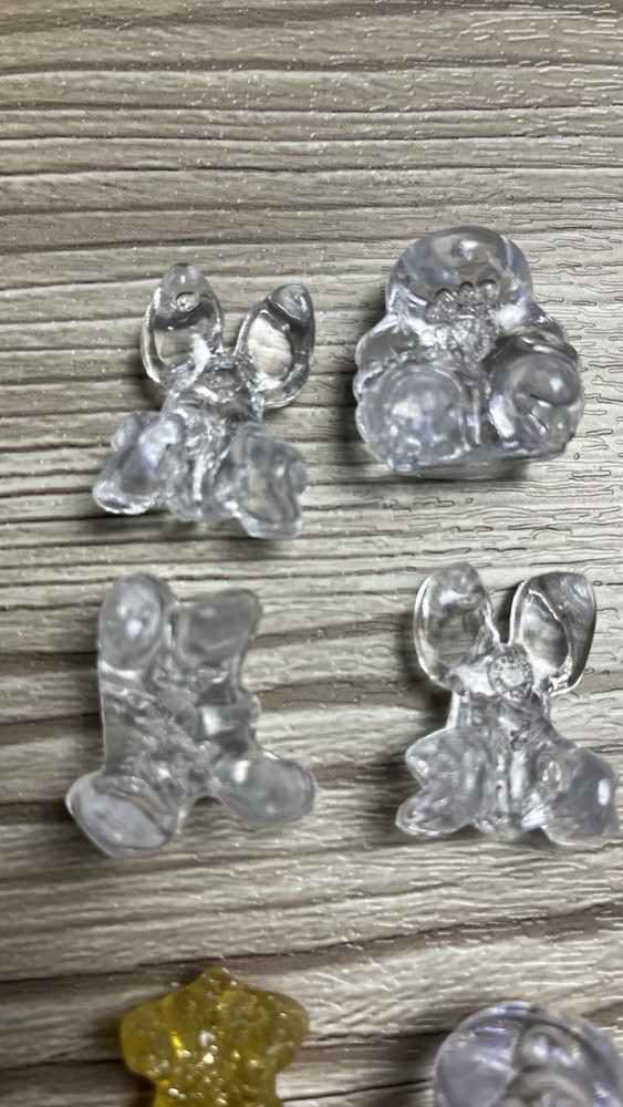 Gogos Crazy Bones Transparent Clear Bundle (Featuring Gold Glitter Figure)