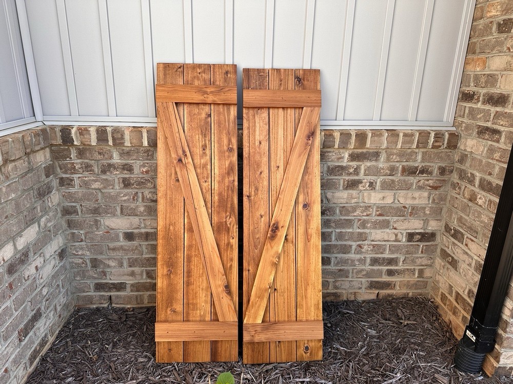 Outdoor Rustic Cedar Shutter / Farmhouse Shutters / Please Read Description!!!