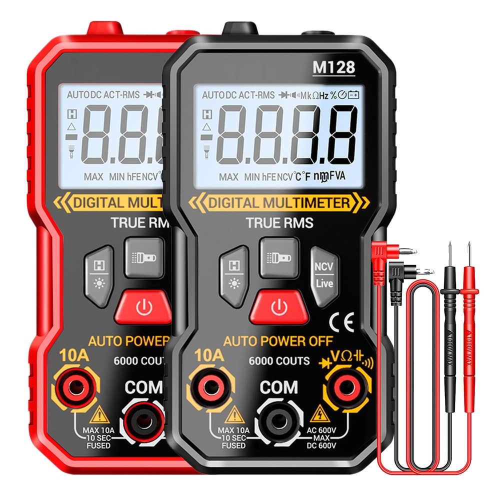 Multimeter Tester Digital Smart 6000 Counts Multimeter NCV Measuring Auto-off