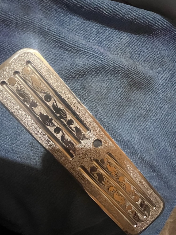 hand engraved ( REAR VIEW MIRROR ) Universal