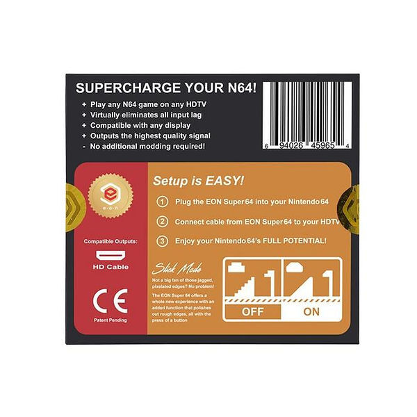 Eon Super 64 | N64 HD Adapter- (NTSC)- Plug &Play
