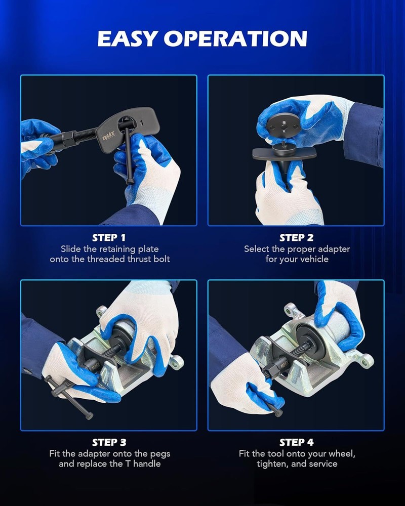 Brake Caliper Wind Back Tool Kit, 24pc Brake Caliper Compression Tool Set with..