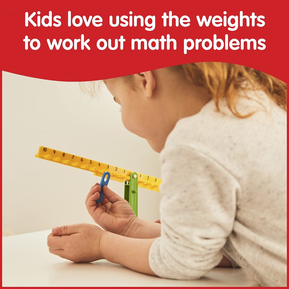 Student Math Balance Scale With 20 Weights For Hands On Learning Activities