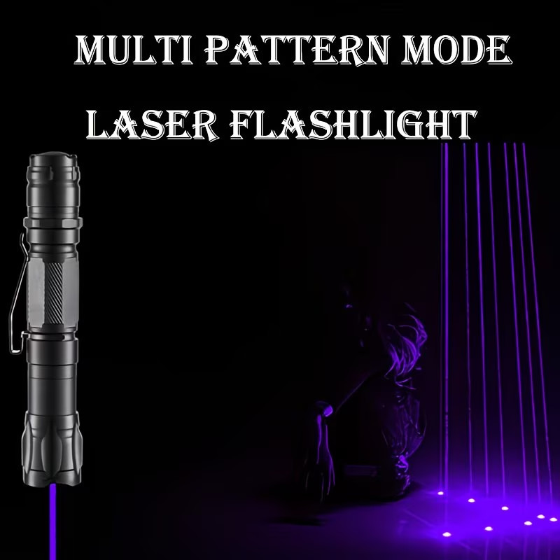 Laser Pointer] Adjustable Focus Laser Pointer, Purple/ Laser Pointer, Laser Tact