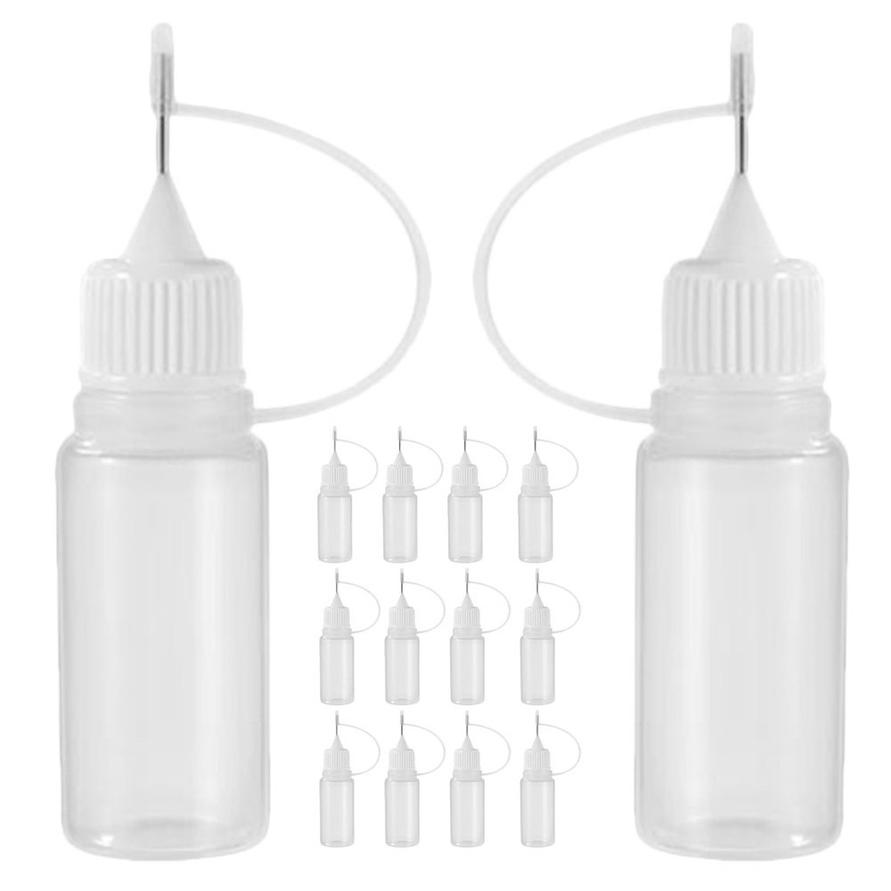 20Pcs Empty Squeeze Bottles Tip Applicator Glue Bottles for Crafts