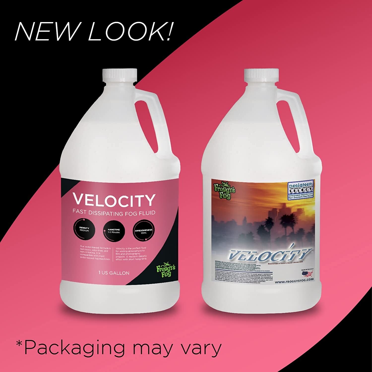 Froggys Fog Velocity High Density, 20-30 Second Hang Time 1 gallon