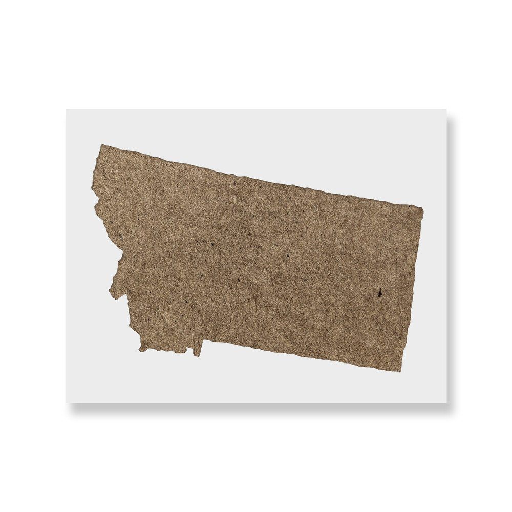 Montana State Stencil - Durable & Reusable Mylar Stencils