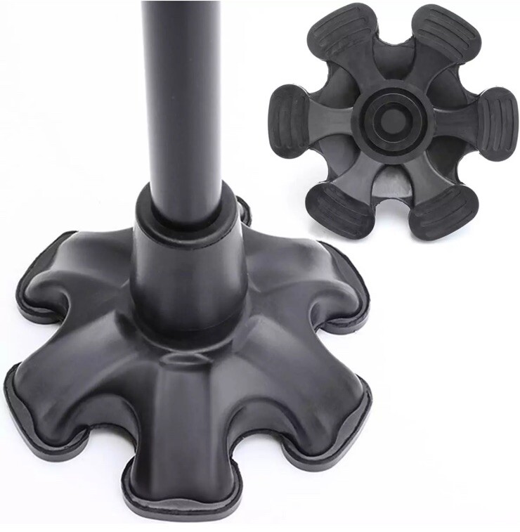 Hexagonal Cane Self-Standing Tip-Rubber Replacement Foot Pad for Walking Cane !!