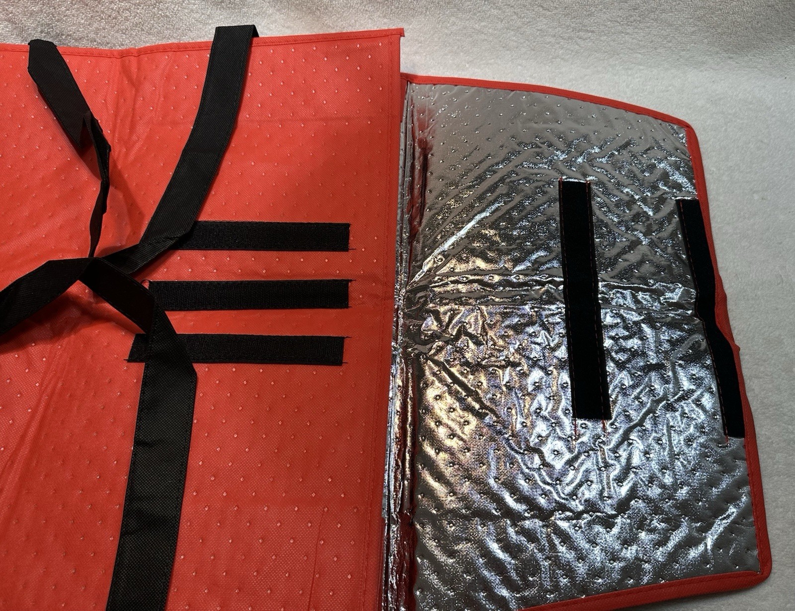 Lot of 4 ~ DOORDASH ~ Large 19x19x5 Insulated Pizza Delivery Bag / Tote ~