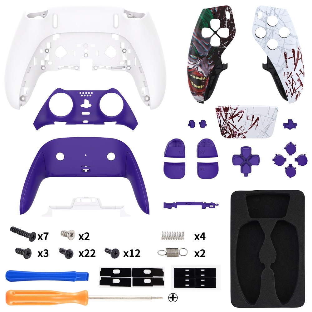 Full Set Housing Shell with Buttons Touchpad Cover Trim For PS5 Edge Controller