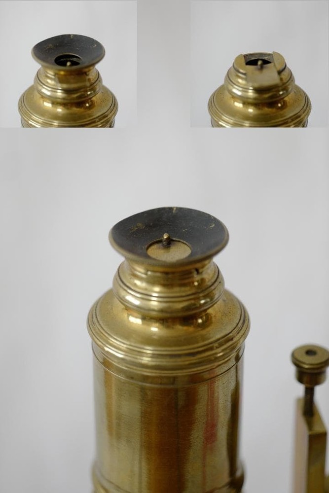 microscope antique collectible John Cuffe's compound microscope Maltese cross