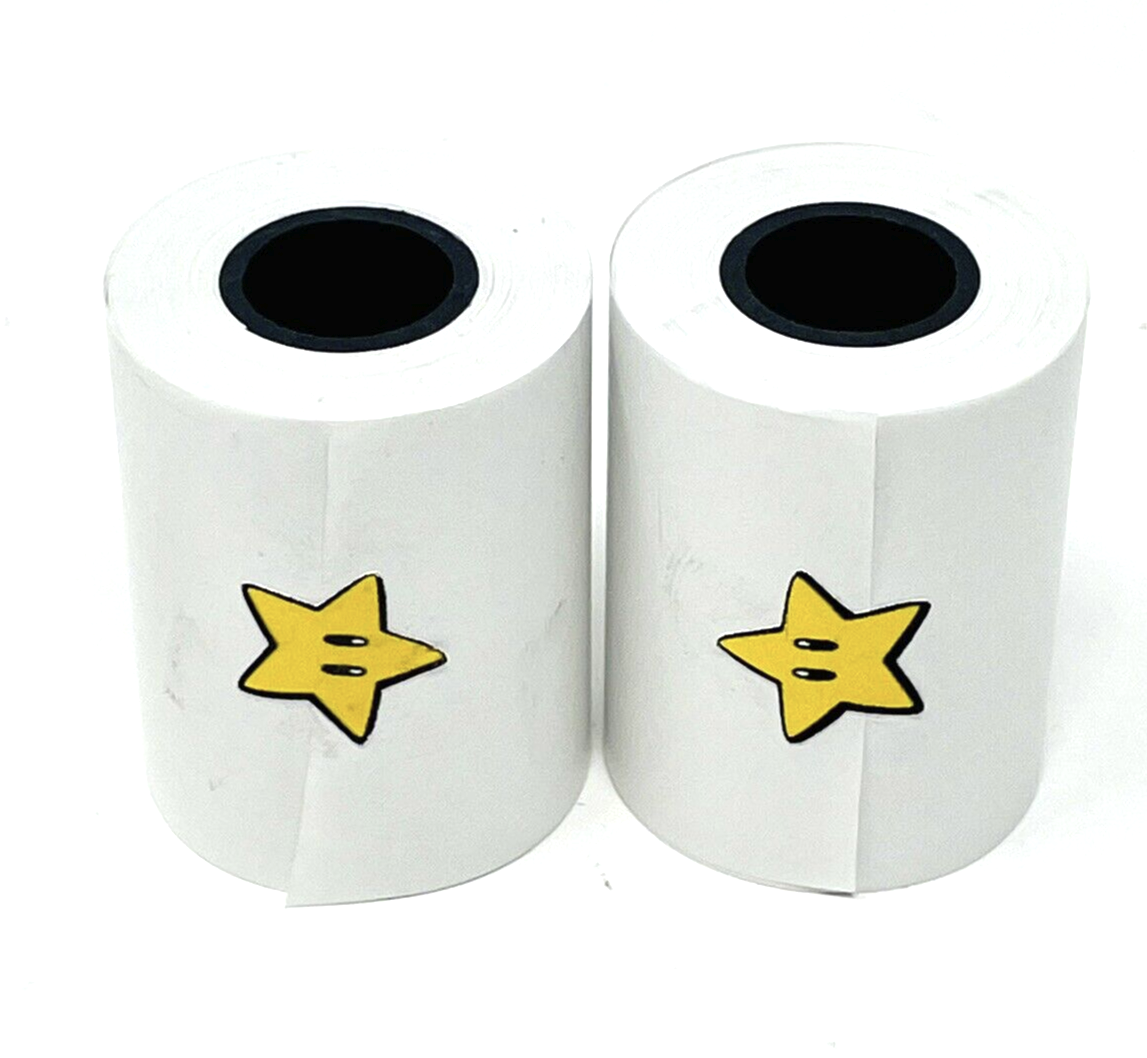 2 Rolls Replacement Game Printer Paper Compatible w/ Game Boy Printer NOT STICKY