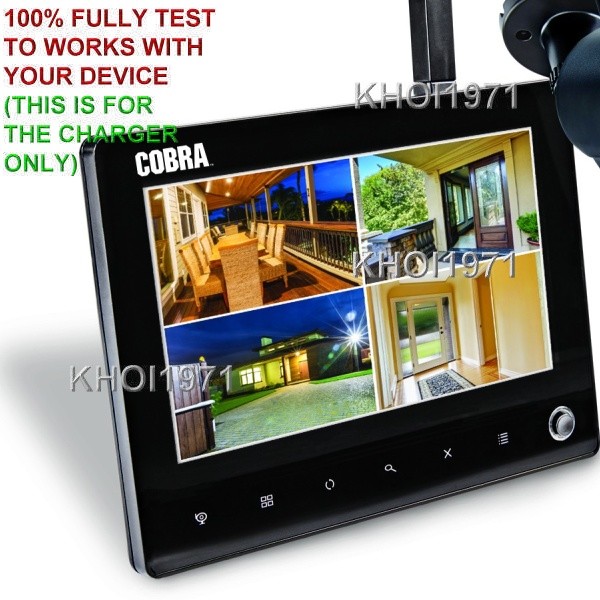 WALL AC power adapter for 63842 COBRA wireless security LCD VIEWSCREEN 5V-VOLT