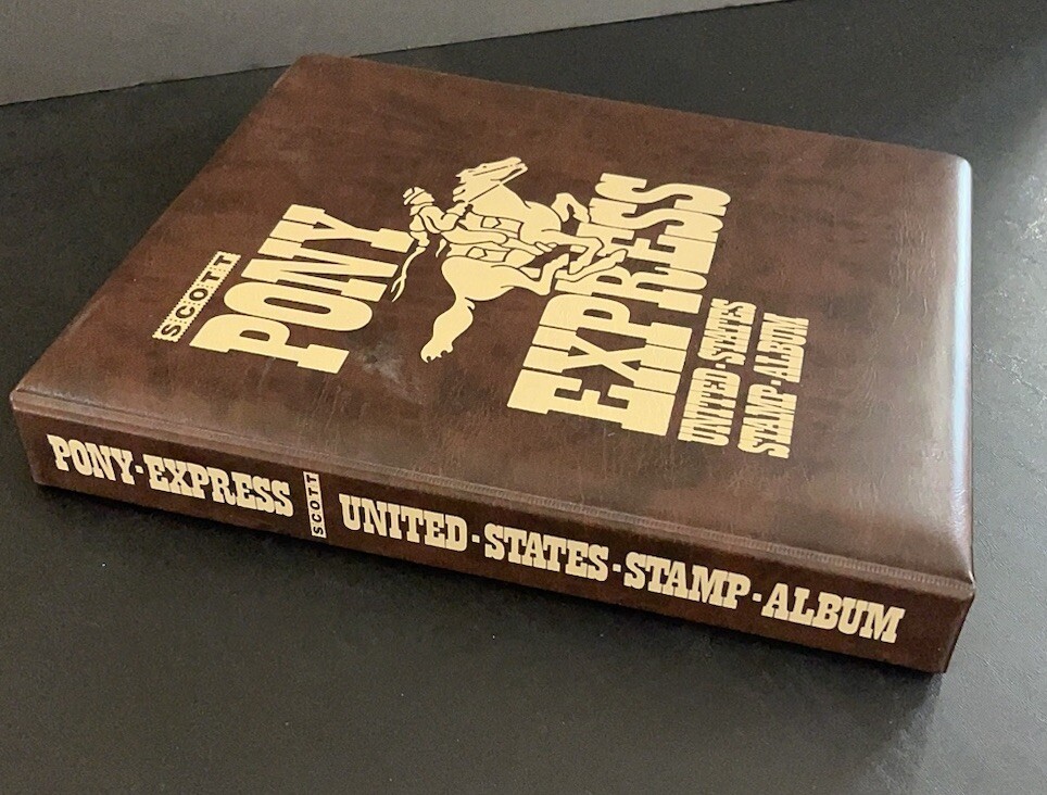 Scott Pony Express United States Stamp Album With 1500 Stamps In Original Box