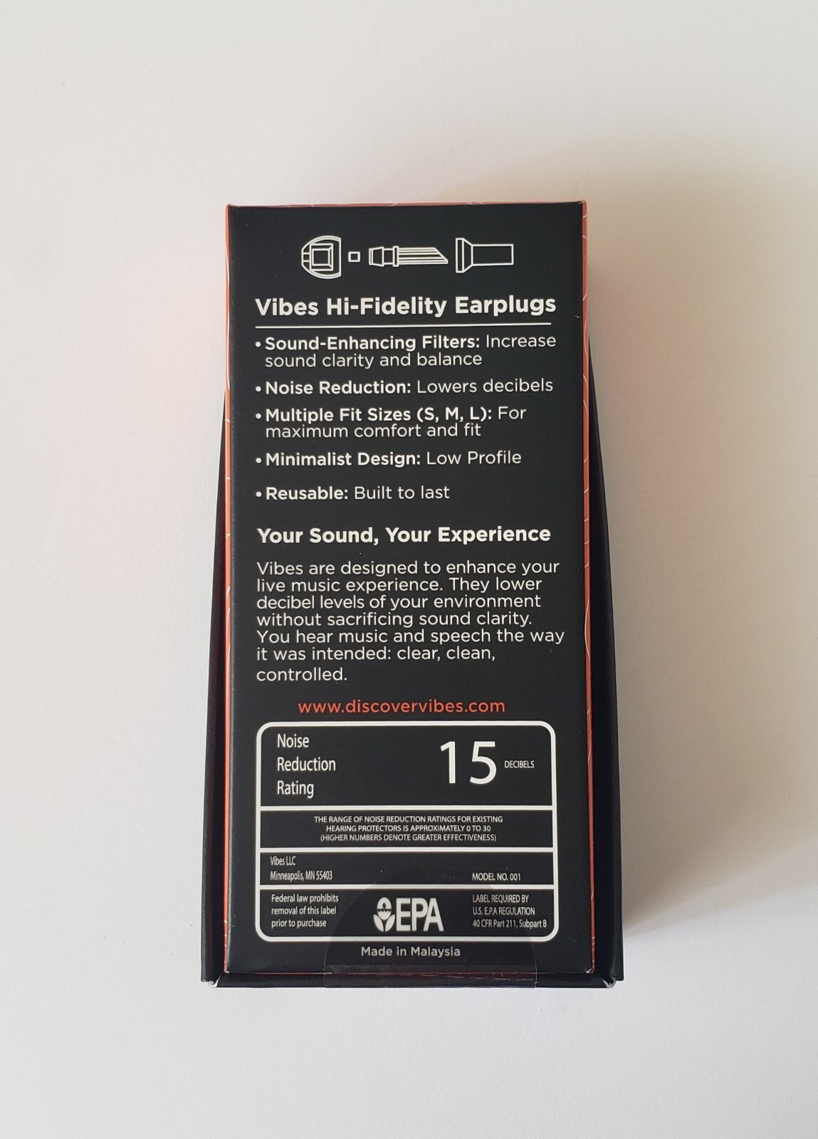 Vibes High Fidelity Earplugs Hi Fi Ear Plugs w/ Case BRAND NEW SEALED FREE SHIP
