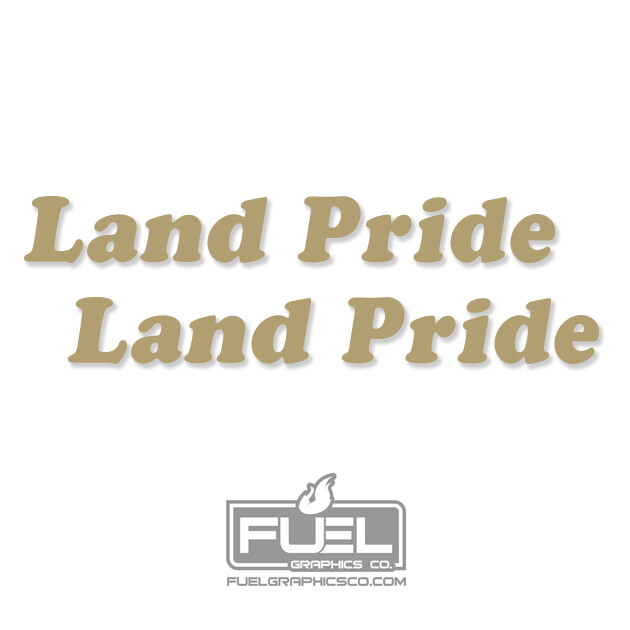 Land Pride Implement Premium Vinyl Decal 2 Pack - Equipment Decal