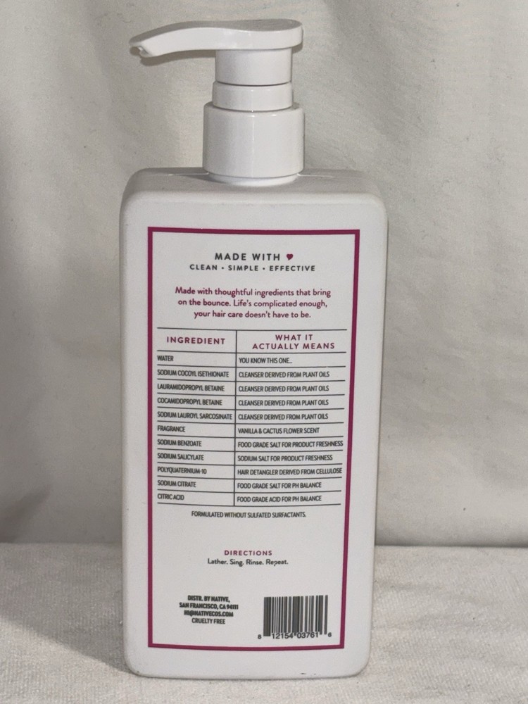 Vanilla and Cactus Flower Volumizing Conditioner