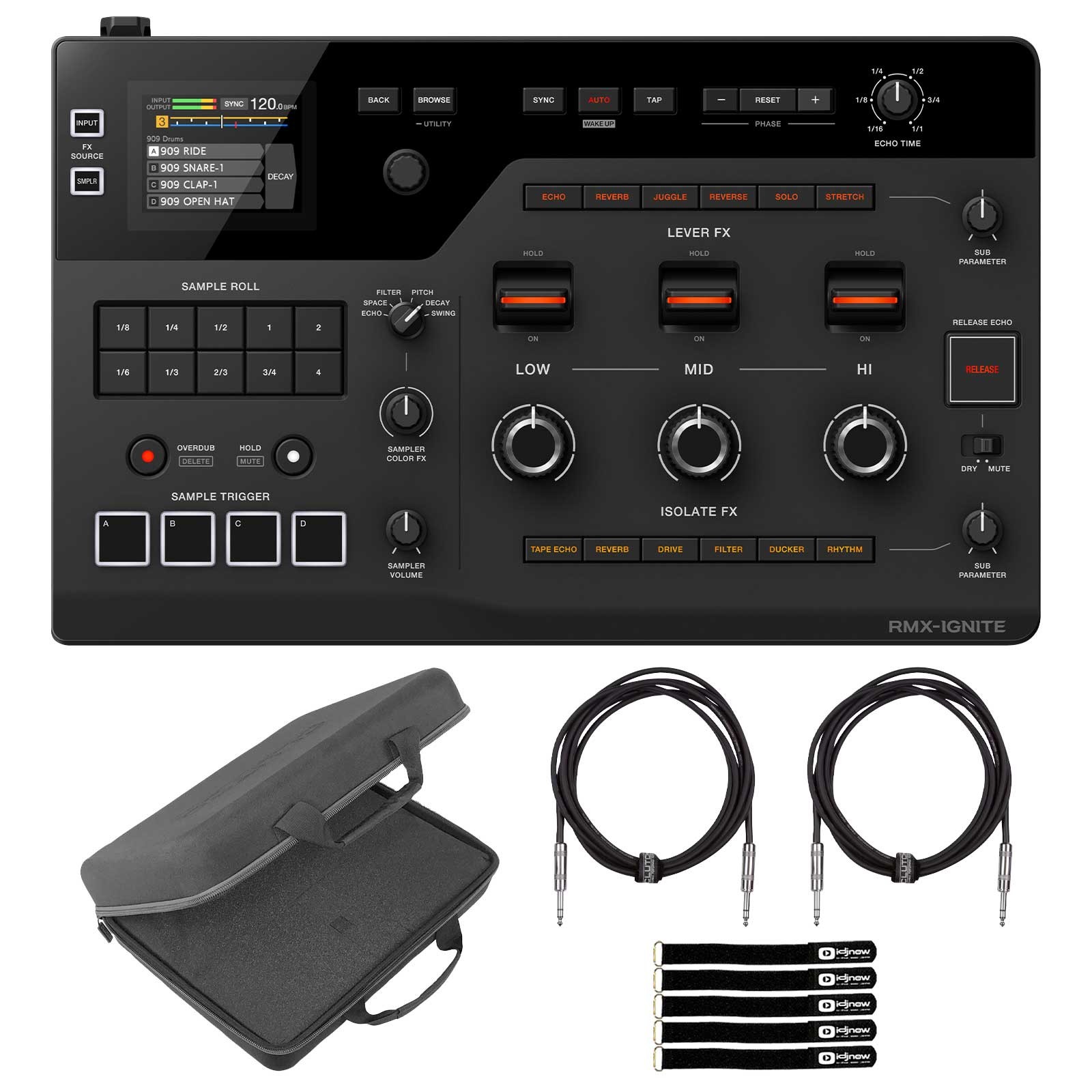 AlphaTheta RMX-IGNITE Professional DJ Effector w 3 Band FX Section & Sampler Pk