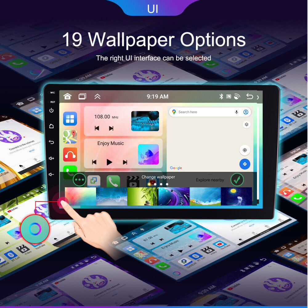 64GB For Toyota Venza 2008-2016 Apple Carplay Android 13 Car Stereo Radio GPS