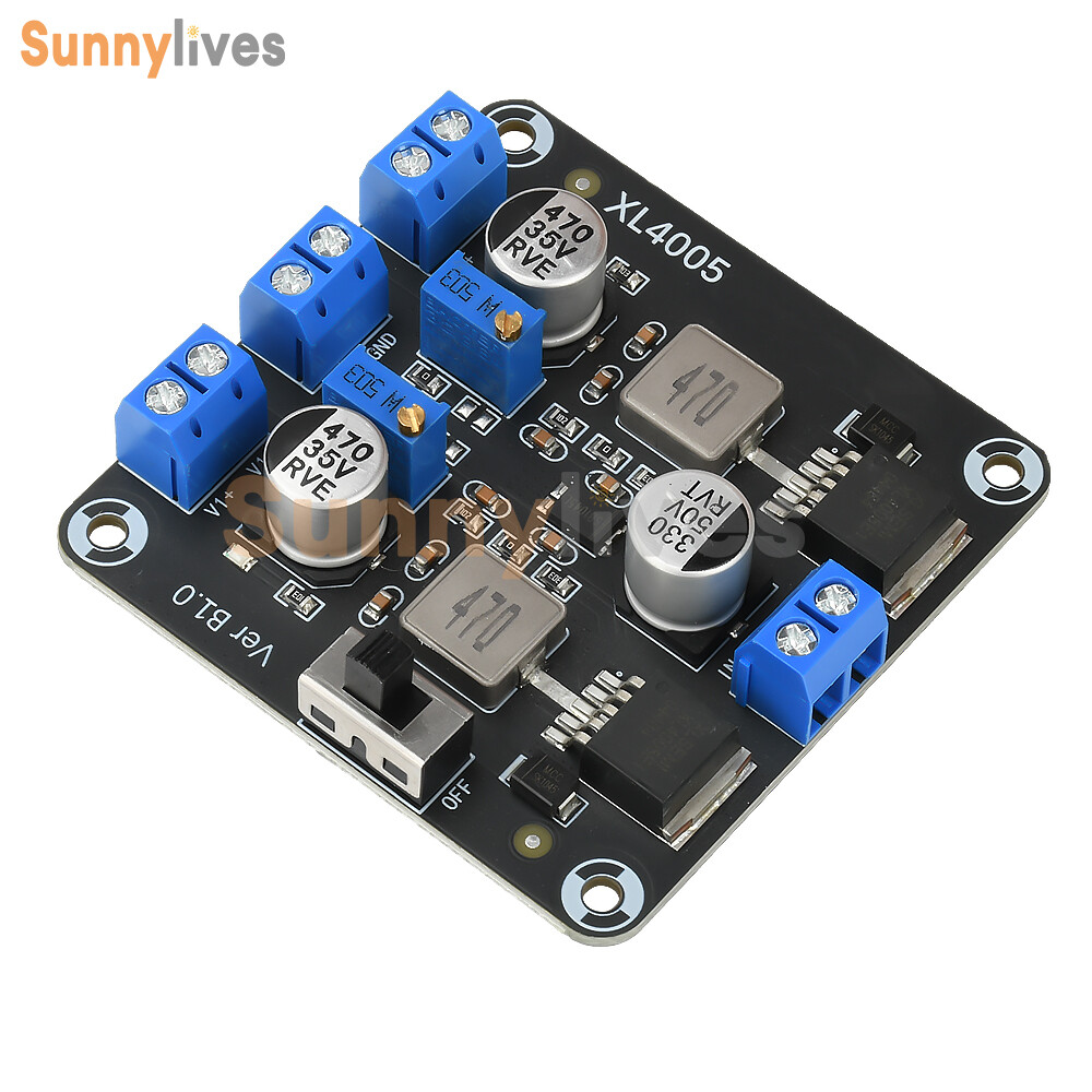 DC-DC 5-32V to 0.8-30V Adjustable Step-Down Power Module Xl4005E1 Dual Switch 5A