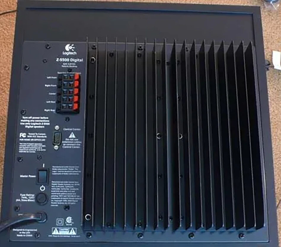 Control Pod Bypass Cable with volume control for Logitech Z 5500 (PID pre 636)