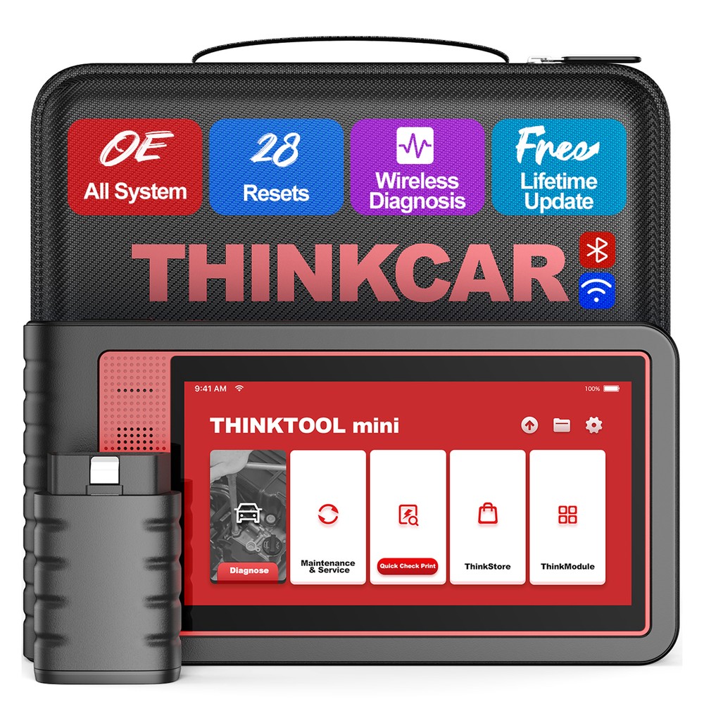 Thinktool Mini Bidirectional Car OBD2 Scanner Diagnostic Scan Tool E/C/U Coding