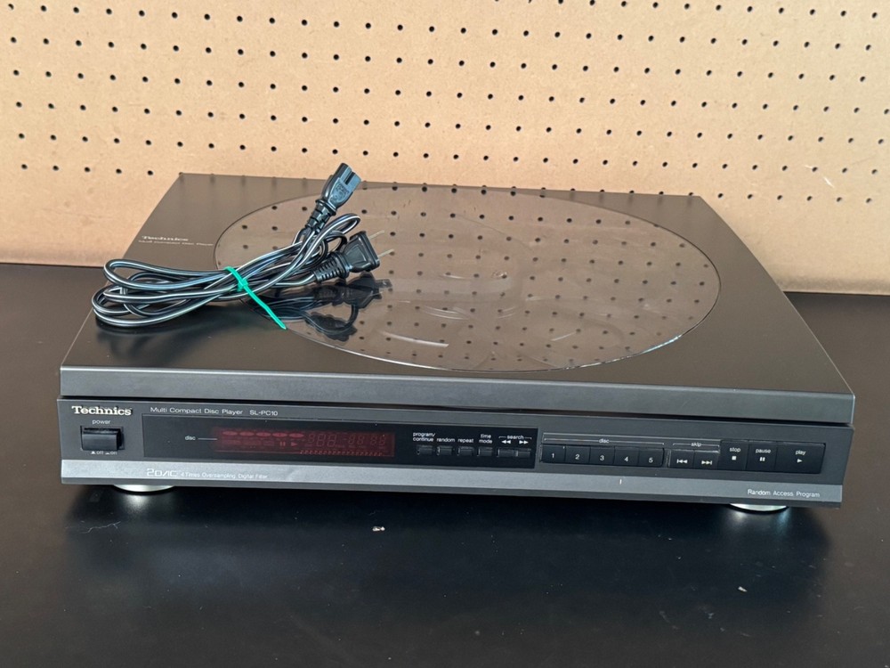Technics SL-PC10 Multi Compact Disc Player 5 Disc Changer Tested Good
