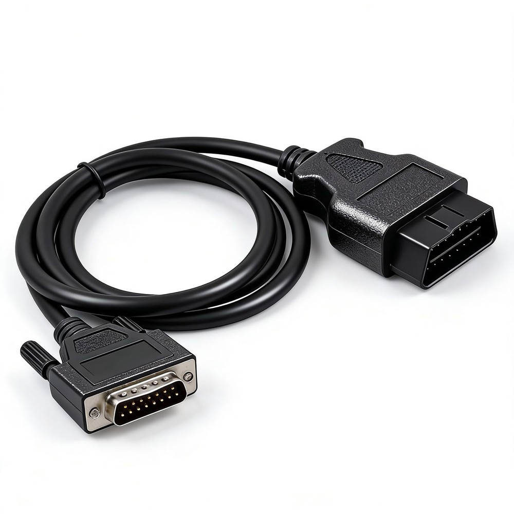OBD2 OBDII Cable Fits for Cen Tech Code Reader Scanner Models Black 4 feet