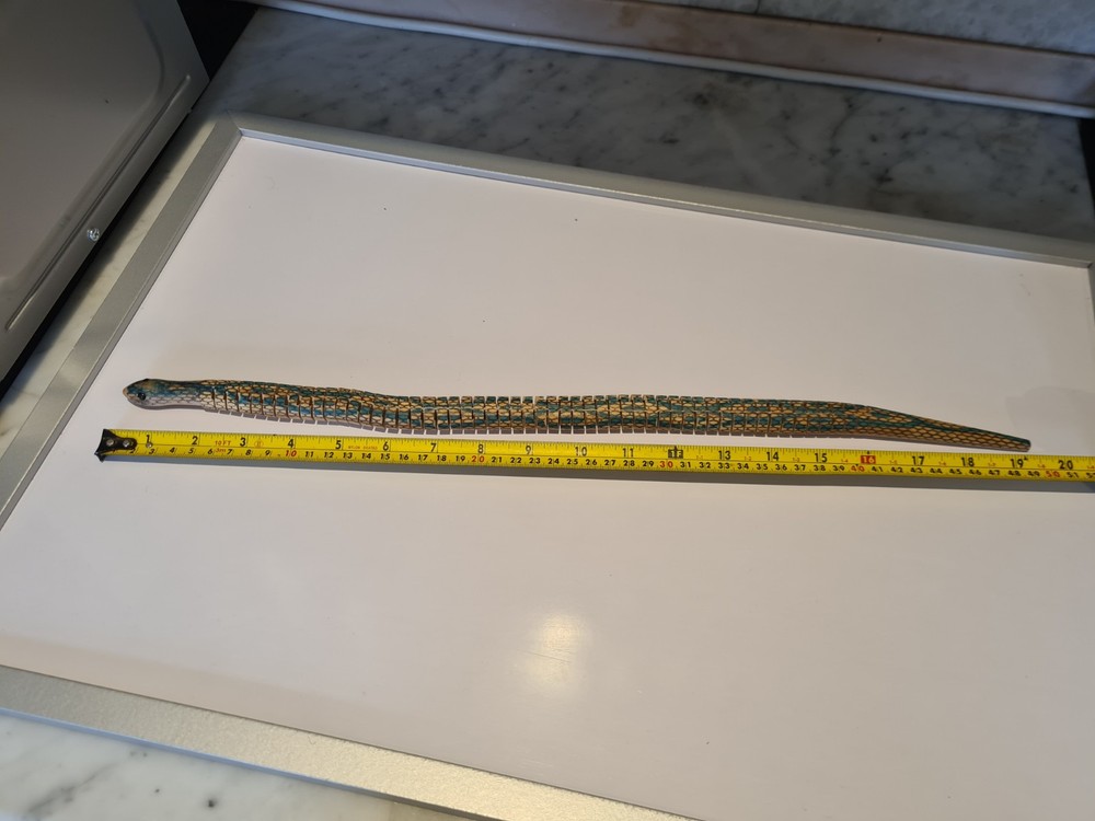 wooden snake toy