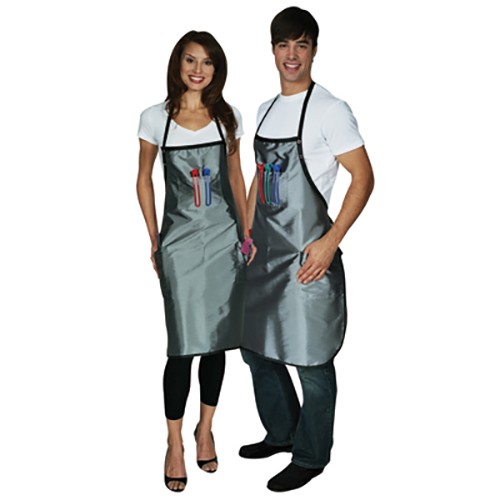 SalonChic Metallic Salon Apron Poly/Nylon Silver