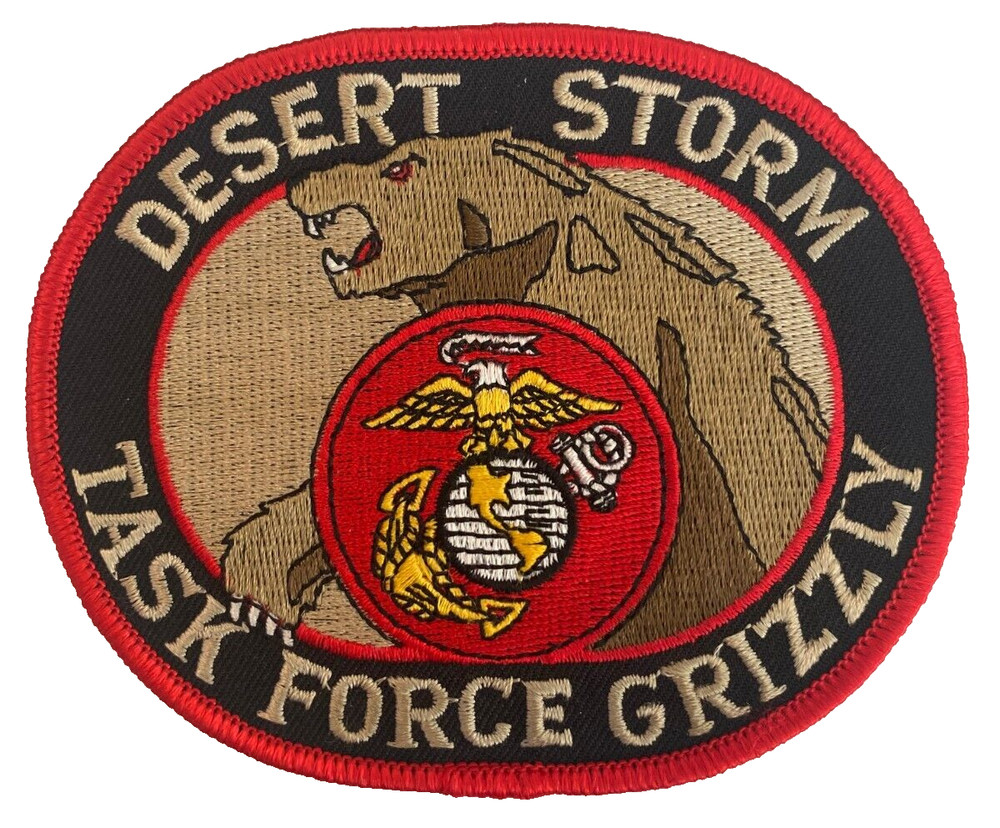 USMC U.S. Marine Corps Desert Storm Task Force Grizzly Jacket Patch 2