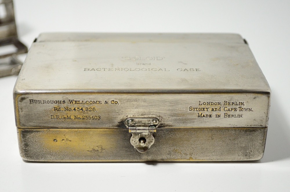 Burroughs Wellcome Pharmaceutical Field Bacteriological Test Case Set Antique
