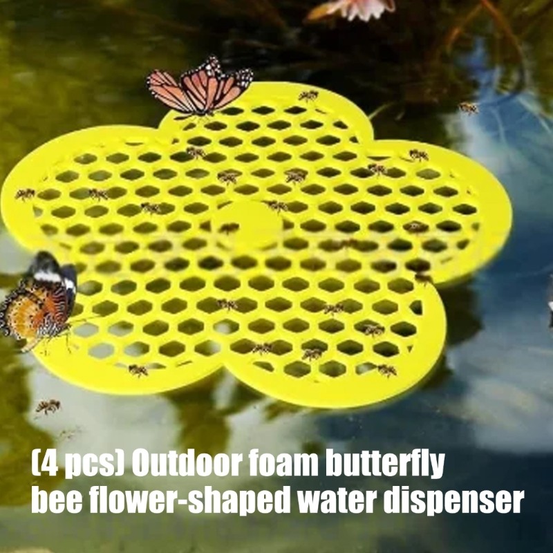 Floating Pollinator Watering Stations Foam Bees Baths Garden Ecosystem Support