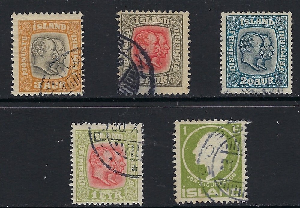 Older Stamps from Iceland   .............32R..........B-707-x