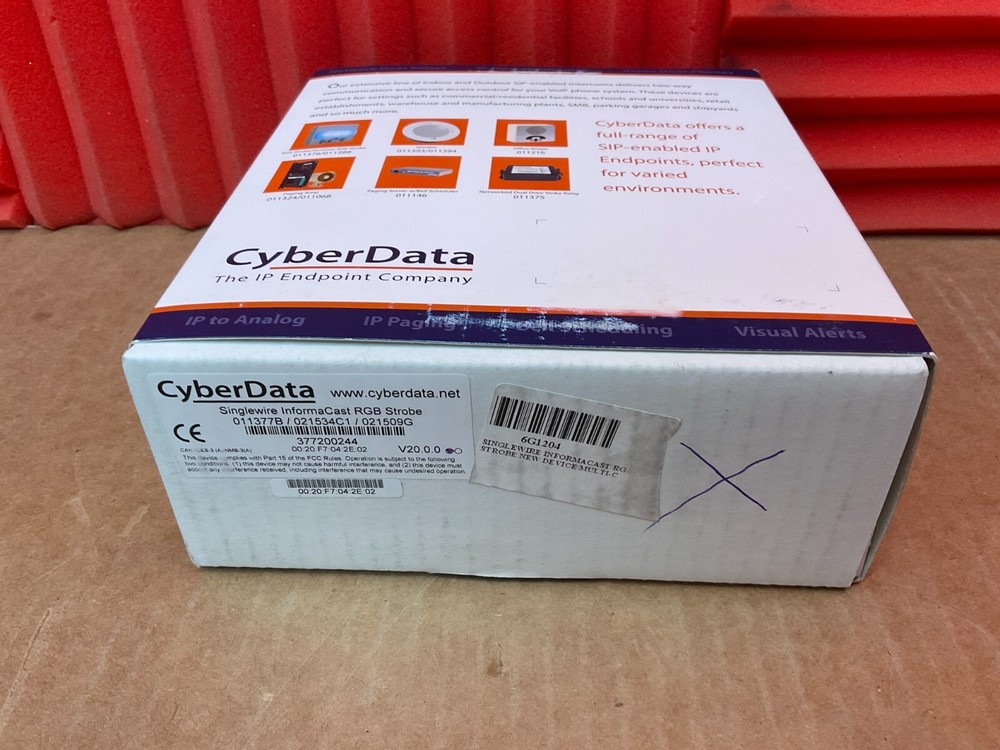 CyberData InformaCast Enabled RGB Strobe 011377B ✅❤️✅❤️ OPEN BOX ✅❤️✅❤️