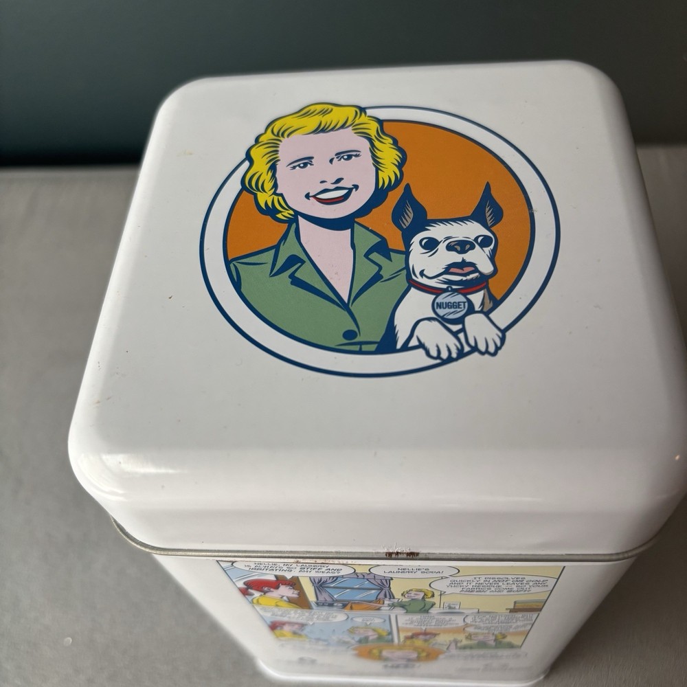 Nellie's Laundry Soda Storage Tin Empty