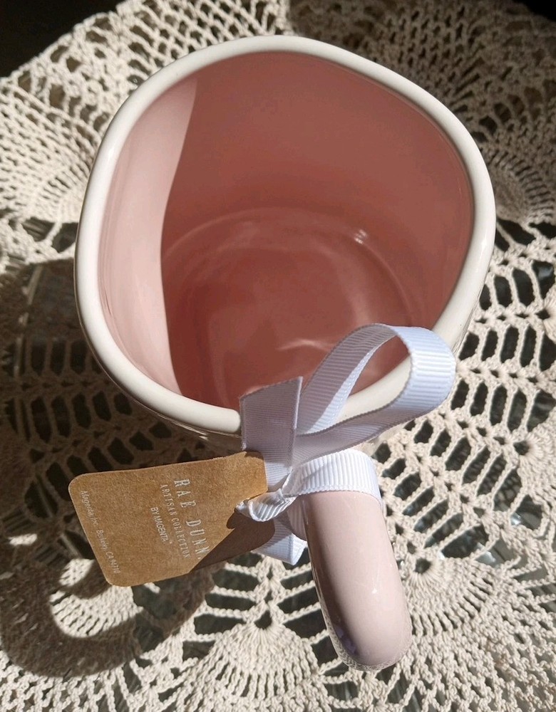 NEW RAE DUNN Tinker Bell Pink SET "Pixie Magic" Mug & 4 Nesting Measuring Cups